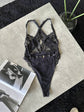 LunaVelora Siyah Melek Bodysuit